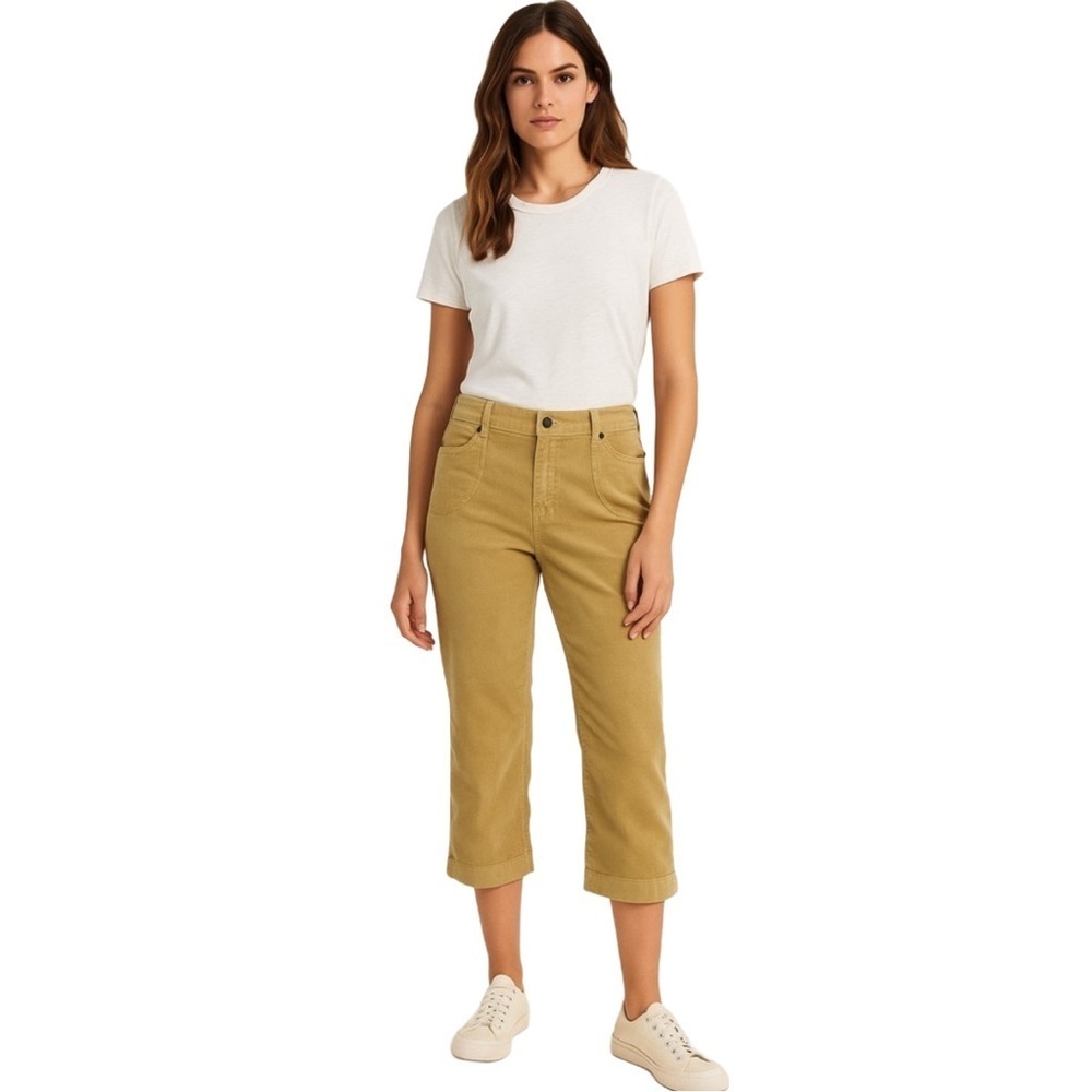 NICOLE by NICOLE MILLER Vintage Corduroy Crop Cuffed Pants